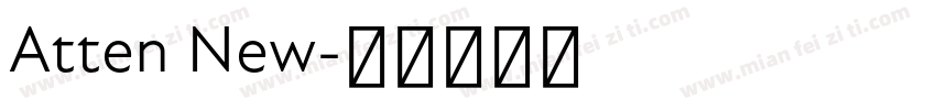 Atten New字体转换